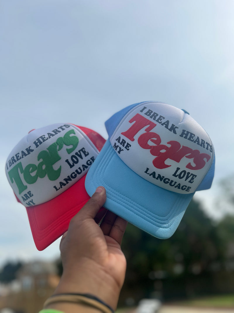 Tears Are My Love Language Red Trucker